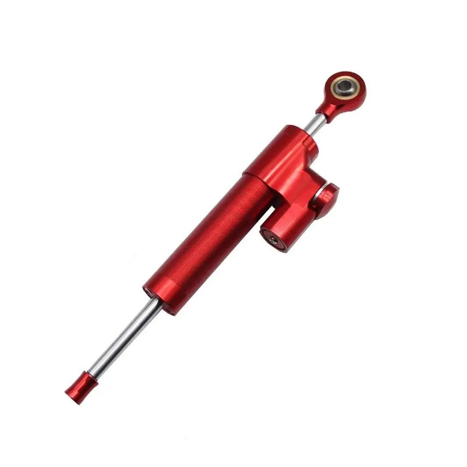 Dämpfer Lenkungsstabilisator Universal Modifizierte Fahrzeuge Stabilisator Halterung Mount Kit Motorrad Lenkung Dämpfer Aluminium Legierung Dämpfer Bikes Zubehör Motorradhalterung(Red) von FEILIV