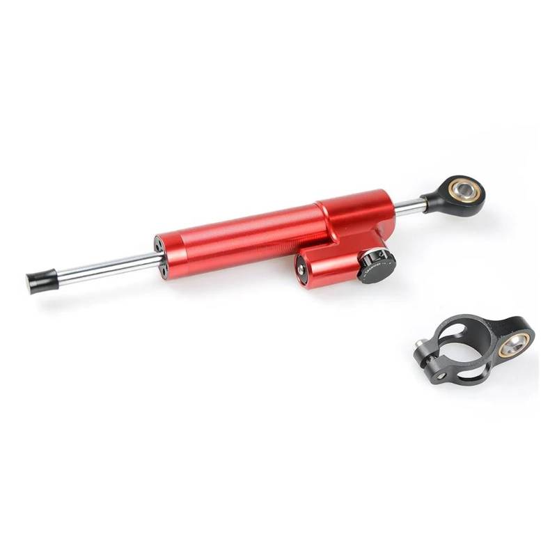 Dämpfer Lenkungsstabilisator Universal Motorrad Lenkung Dämpfer Stabilisator Sicherheit Control Motorrad Teile Für Gt250r Für Gt650r Für Vespa PX80-200 Motorradhalterung(Red) von FEILIV