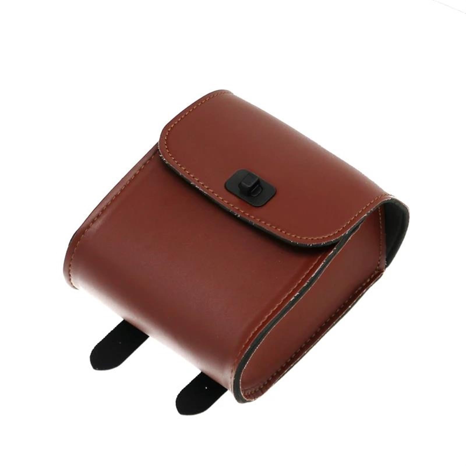 Motorcycles Saddle Bags Tool Box Für Kawasaki Für Universal Motorrad Lenker Sissy Bar Satteltasche Seite Tasche PU Leder Werkzeug Tasche Motorbike Saddle Bag(Brown) von FEILIV