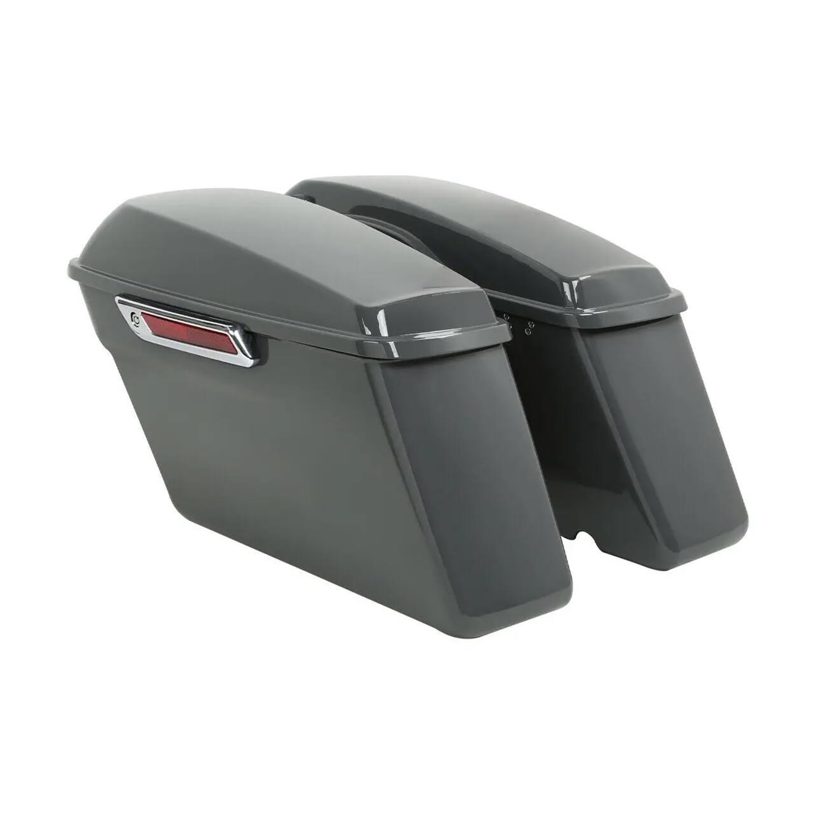 Motorcycles Saddle Bags Tool Box Satteltaschen Motorrad Hart Für Harley Touring Für Road King Für Electra Glide Für Street Glide 2014-2024 Motorbike Saddle Bag(for Gunship Gray) von FEILIV