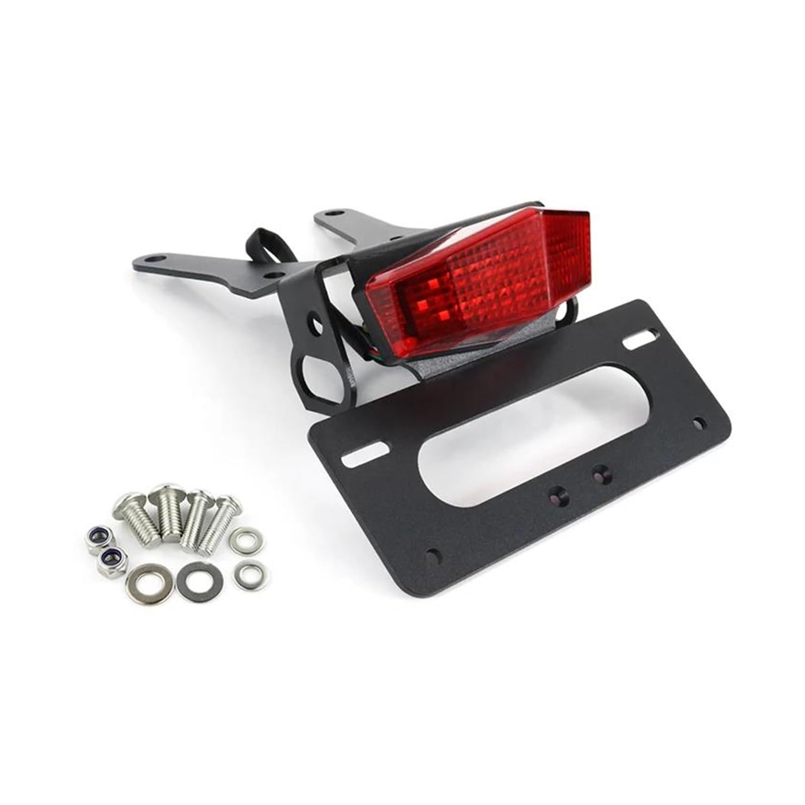 Motorrad-Kennzeichenhalter Eliminator Tail Tidy Kennzeichenhalter Mit LED-Licht Für CRF250L Für CRF250M 2013–2022 Für CRF250 Rally 2017–2022 Kennzeichenträger Set(Red) von FEILIV