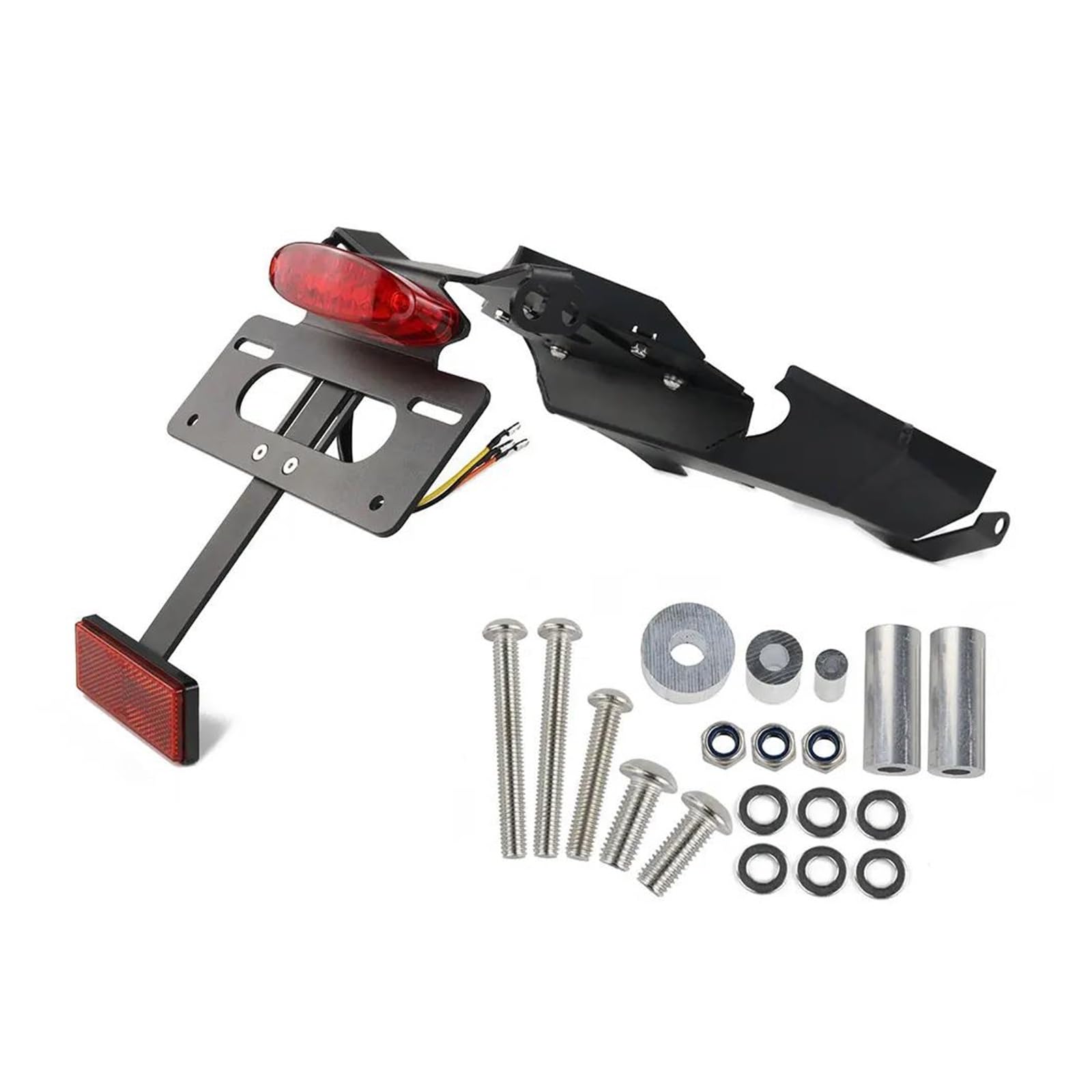 Motorrad-Kennzeichenhalter Hinten Schwanz Ordentlich Eliminator Kit Motorrad Kennzeichen Halter Halterung Für F900R F900XR 2020 2021 2022 2023 2024 Kennzeichenträger Set(Red) von FEILIV