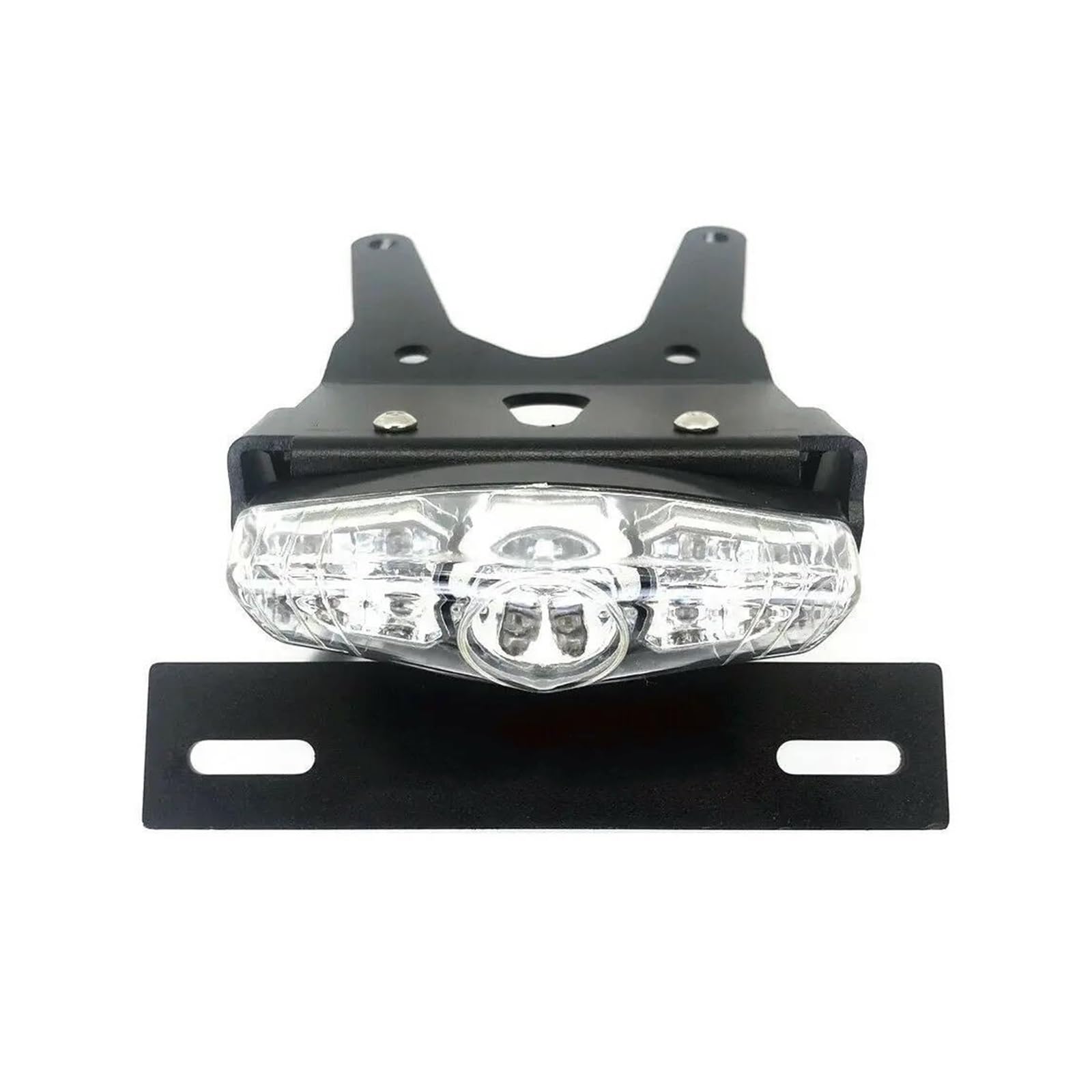 Motorrad-Kennzeichenhalter Kennzeichenhalter Rahmen Türabdeckung Schwanz Ordentlich Eliminator LED-Licht Für CRF250L 2013–2019 Kennzeichenträger Set(Clear) von FEILIV