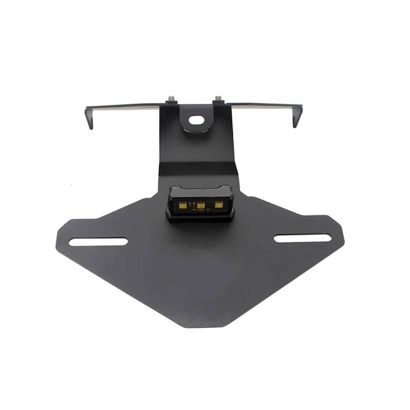 Motorrad-Kennzeichenhalter Motorrad Hinten Kennzeichen Halterung Halter Schwarz Lizenz Halterung Mit LED-Licht Für PCX125 Für PCX160 2021-2022 Kennzeichenträger Set von FEILIV