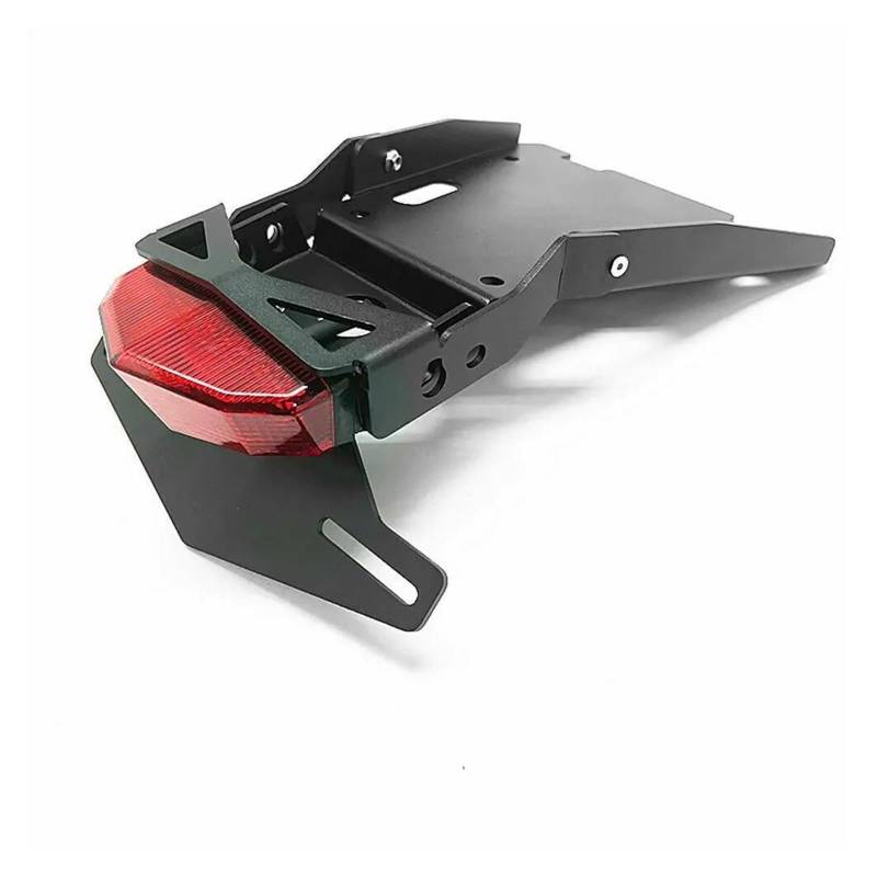 Motorrad-Kennzeichenhalter Motorrad Hinten Schwanz Ordentlich Eliminator Bremslicht Kennzeichen Halter Teile Für RNINE Für R NEUN Für T NINET 2014-2021 Kennzeichenträger Set(A-Light-Red) von FEILIV