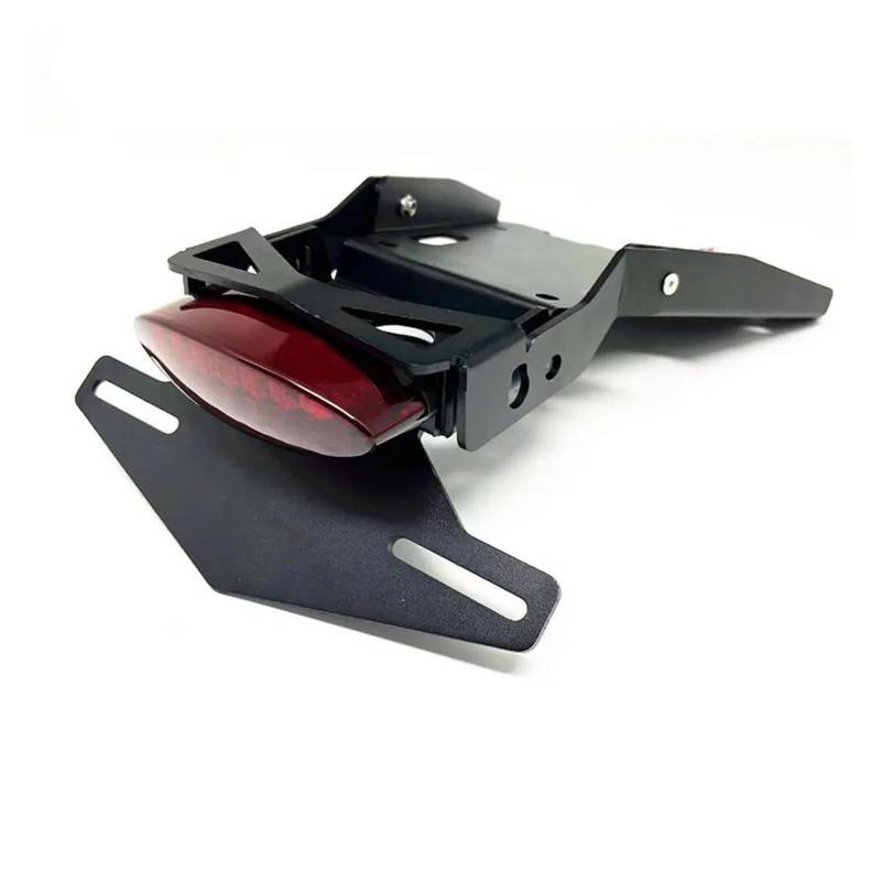 Motorrad-Kennzeichenhalter Motorrad Hinten Schwanz Ordentlich Eliminator Bremslicht Kennzeichen Halter Teile Für RNINE Für R NEUN Für T NINET 2014-2021 Kennzeichenträger Set(B-Light-Red) von FEILIV