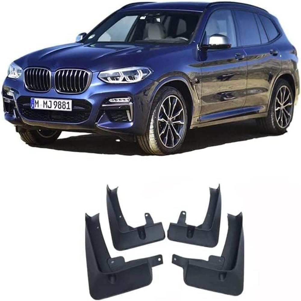 4 Stück Auto Schmutzfänger Ersatz für BMW X3 G01 2018-2023,Vorne Hinten Kotflügel Vollschutz Spritzschutz Karosserie Anbauteile von FELEA