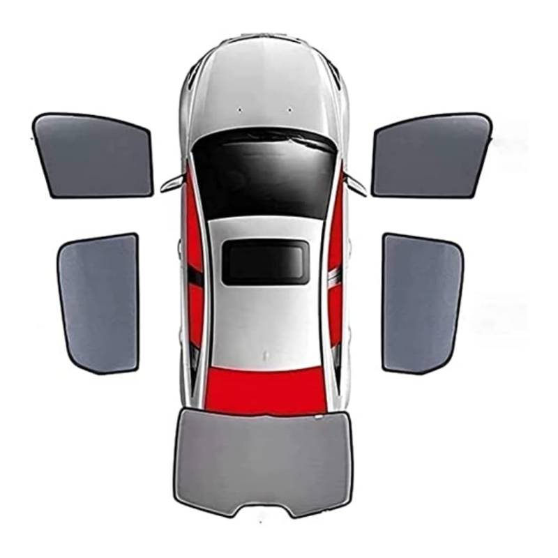 Auto Seitenfenster Sonnenschutz für VW Tiguan 2007-2016,Front Heck PrivatsphäRe Atmungsaktives Sonnenblende Auto Accessories,F von FELEA