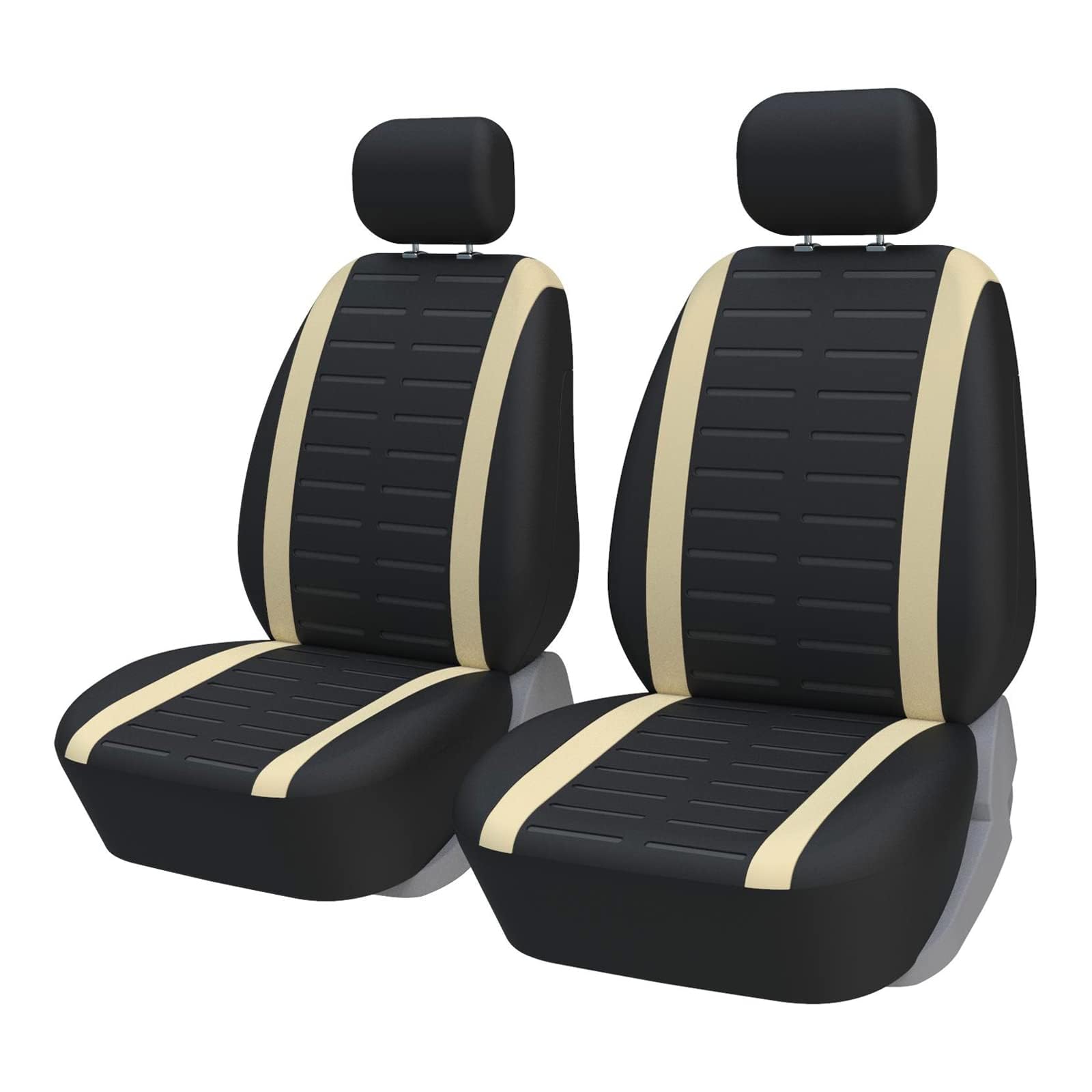 FELEA 2 Stück Autositzbezüge für Mazda CX-7 2006-2012 Autositzbezüge Set für die Vordersitze Auto-Schonbezüge,B-Beige von FELEA