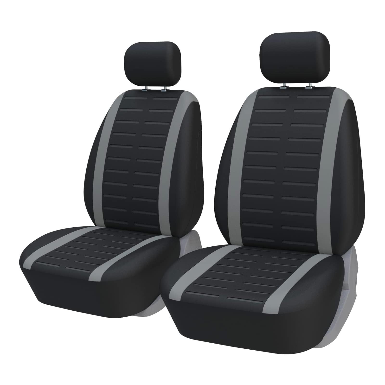 FELEA 2 Stücke Sitzbezüge Auto Schonbezüge Universal, für Mitsubishi ASX 2014-2024 Autositzbezüge Autozubehör Innenraum,D-Grey von FELEA
