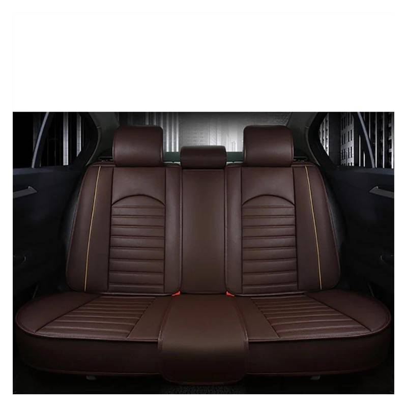 Sitzbezüge Auto Leder Universal Auto Sitzbezüge Für Hummer Alle Modelle Für Hummer Für H2 H3 H1 Auto Styling Auto Zubehör Autositzbezüg (Color : Kaffee, Größe : Rückseite) von FELPE