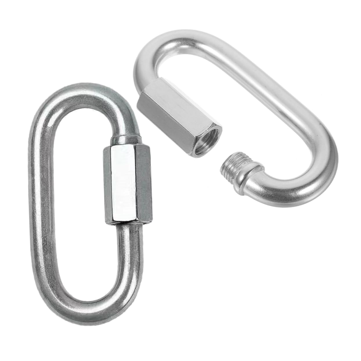 2 Stück Anhängerverbindung Edelstahl Karabiner Federhaken Karabiner Karabiner Heavy Duty Outdoor Karabiner Kleine Karabinerclips Karabinerhaken Karabiner Schlüsselanhänger FELTECHELECTR von FELTECHELECTR