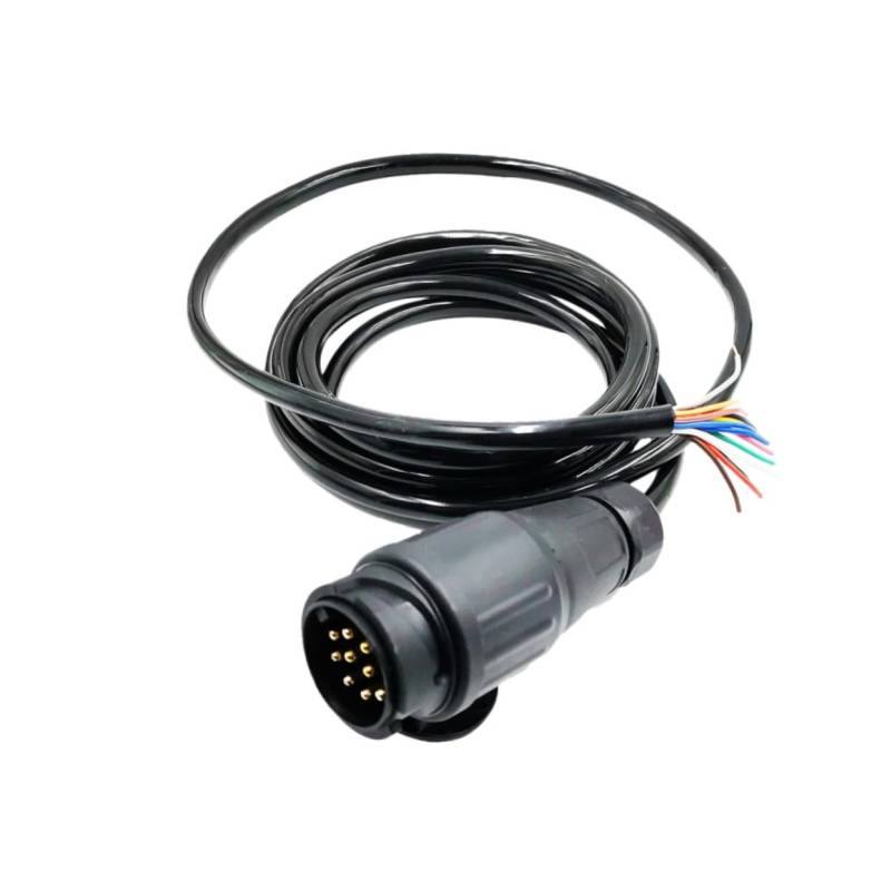 FELTECHELECTR 12 V Rundlochstecker Adapter 13 Polig Auf 7 Polig Elektrischer Wandler Für Pkw Und LKW Kabelbaum Stecker Für Anhänger 3 m Schwarz KFZ Kabelverbinder von FELTECHELECTR