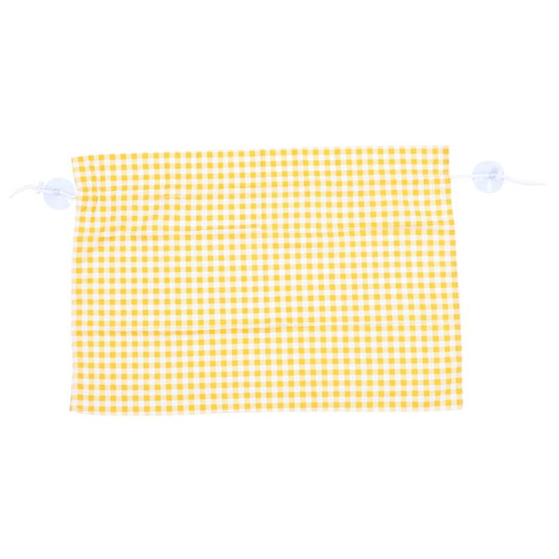 FELTECHELECTR 1stk Autovorhang Sonnenschutzvorhang Für Fahrzeuge Auto Karierter Fenstervorhang Exquisiter Auto-Sonnenschutz Sonnenschutzabdeckung Für Fahrzeuge Polyester Baumwolle Yellow von FELTECHELECTR