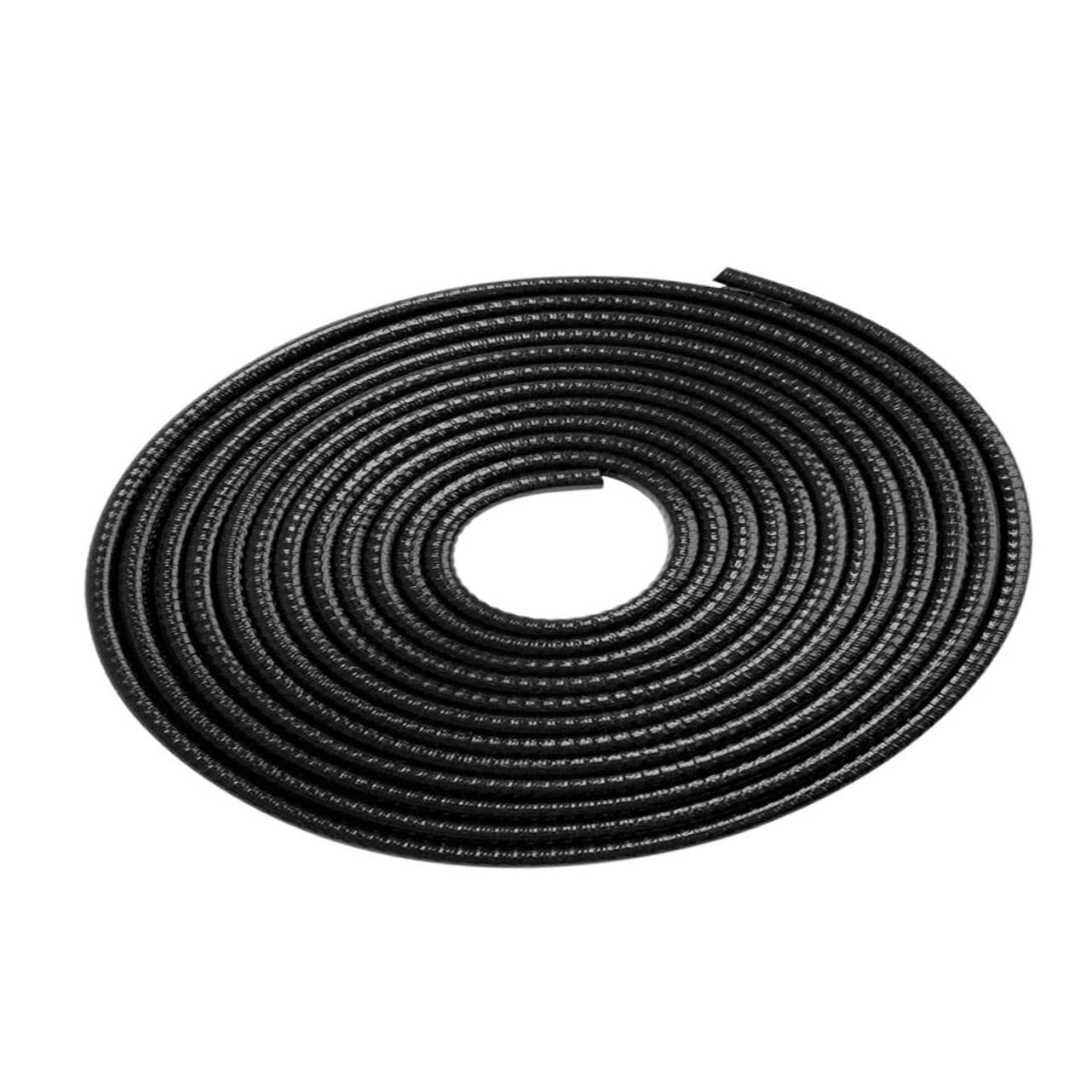 FELTECHELECTR 4 Dichtungsband Dichtungsstreifen Für Autotüren Türstau Auto Klebeband Autodekoration Autotürschutz Wetterschutz Für Auto Türschutz Für Türunterseite Stoßstange Das Pvc Black von FELTECHELECTR