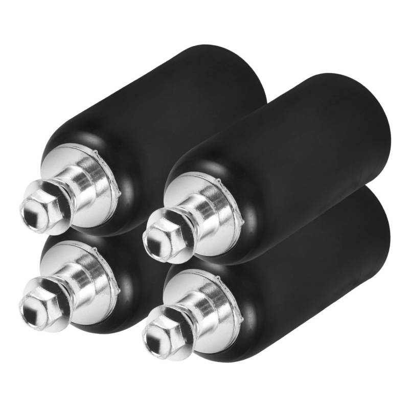 FELTECHELECTR 4 Stück Anti-Fall-Stick Stecker für Motorradlenker Endkappen für Lenker Lenkerstopfen Lenkerstecker Lenkergriffstopfen Lenkerendstopfen Aluminiumlegierung Black von FELTECHELECTR