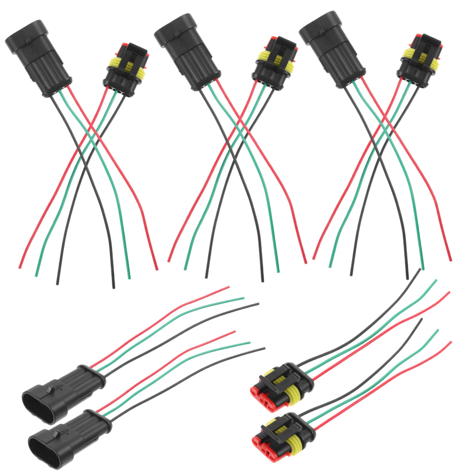 FELTECHELECTR 5 Paare Auto- Auto stecker Schnellverbindungskabelverbinder schnellverbinder schnell anschlussklemme Schnellkupplung für Fahrzeuge Fahrzeug-Schnellkupplungsadapter Plastik von FELTECHELECTR