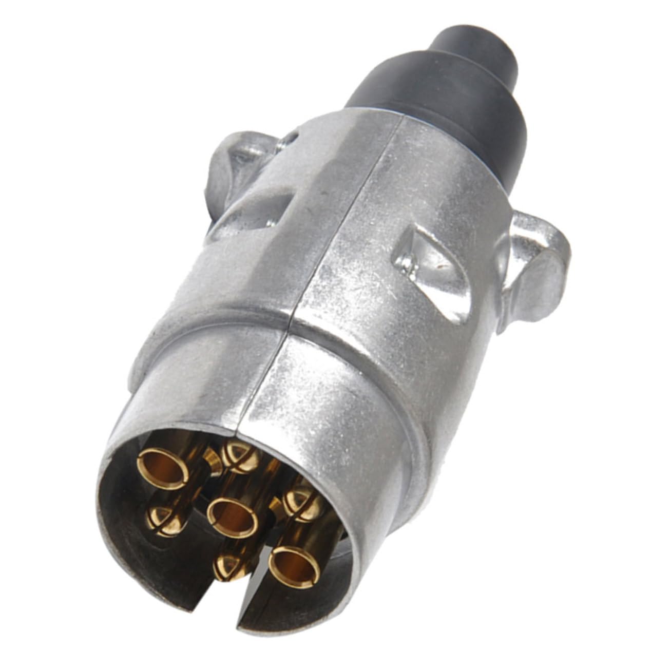 FELTECHELECTR 7 Poliger Aluminiumlegierungs Stecker Für LKW Und Anhänger 12V EU Stecker Ideal Für Kühboxen Im Auto wasserdichte Kabelverbinder Robust Und Langlebig Für Zuverlässige Elektrik von FELTECHELECTR