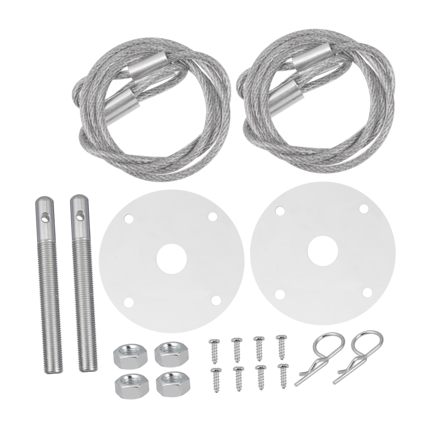 FELTECHELECTR Hakenstift Set Mit Zubehör Aus Aluminiumlegierung Auto Rennhauben Pin Lock Kit Mit Druckknöpfen Zum Schrauben Ideal Für Die Sichere Schlüsselaufbewahrung Und Tragbare von FELTECHELECTR