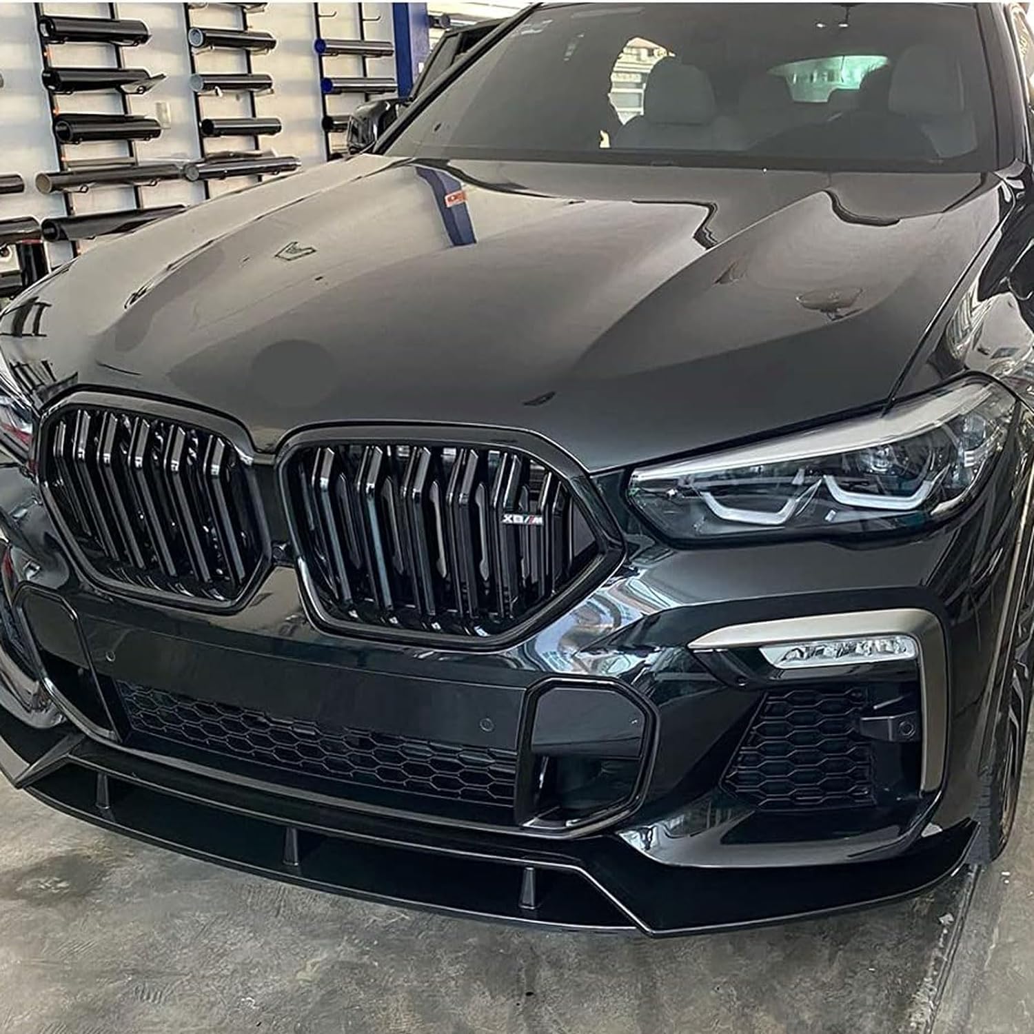 Auto Frontspoiler für BMW X6 G06 2019 2020 2021, Frontstoßstange Spoiler Lip Splitter Diffusor Auto Frontlippe Body Kit Zubehör von FENGJP