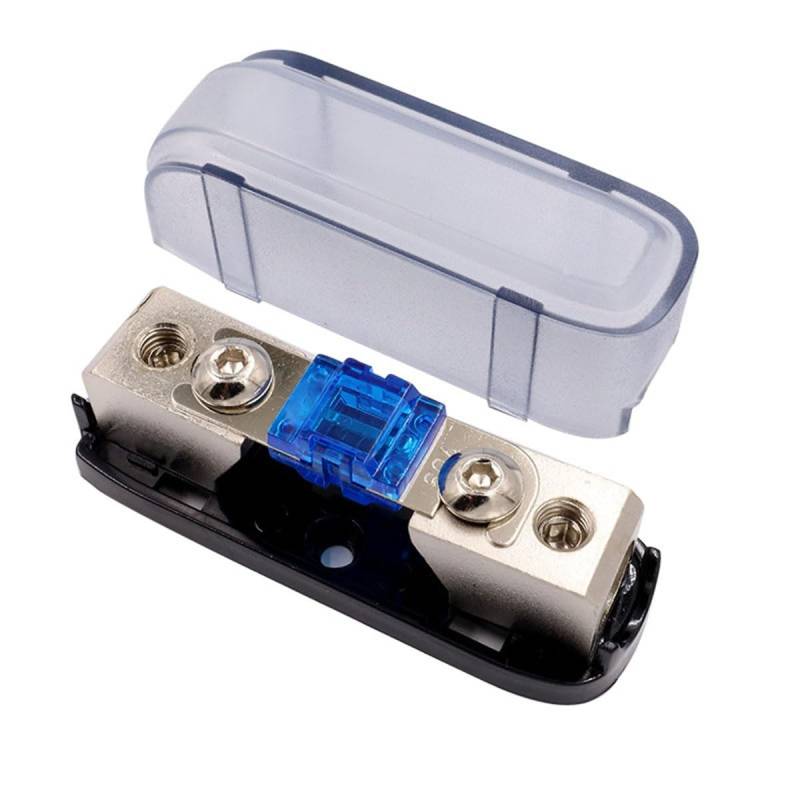 Auto-Audio-Sicherung, 30 A, 40 A, 60 A, 80 A, 100 A, 150 A, Stromsicherungshalter, Stereo-Audio-Einzelweg-AGU-Sicherungshalter, Stromverteilungs-Sicherungskasten(30A) von FENGXCUI