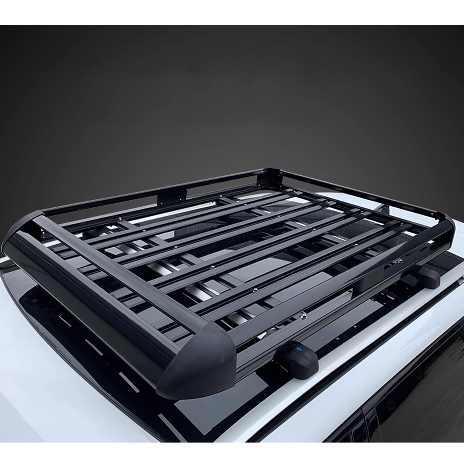 Aluminium Auto Dachkorb für Toyo-TA Corolla Cross XG10 2021 2022 2023 2024 2025 Dachgepäckträger Korb Dachträger Dach mit Gepäcknetz/Regentuch/Sicherheitsseil Belastung 68 kg von FERFXN