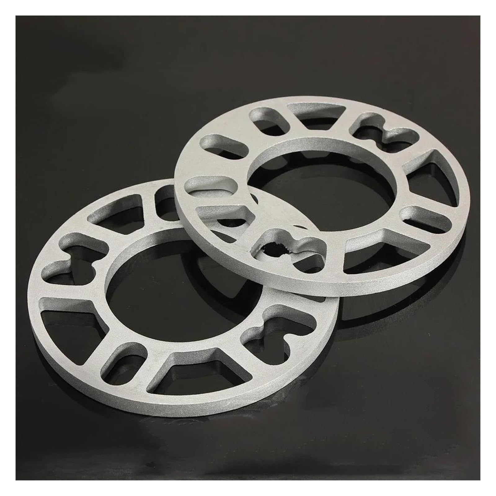 Spurverbreiterung 2 STÜCKE 3/5/8/10 MM LEGIERUNG ALUMINIUM SPURVERBREITERUNGEN DISTANZSCHEIBEN PLATTE 4 & 5 STUD FIT FÜR Auto-Styling Wheel Spacers(10MM) von FERFXN