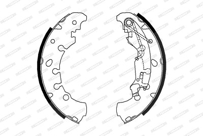 Ferodo Bremsbackensatz [Hersteller-Nr. FSB681] für Abarth, Citroën, Fiat, Lancia, Opel, Peugeot von FERODO