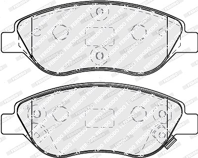 Ferodo Bremsbeläge vorne (Satz) [Hersteller-Nr. FDB5138] für Fiat von FERODO