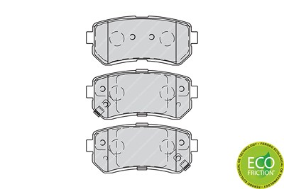 Ferodo Bremsbelagsatz, Scheibenbremse [Hersteller-Nr. FDB4235] für Hyundai, Kia von FERODO