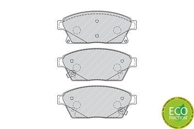 Ferodo Bremsbelagsatz, Scheibenbremse [Hersteller-Nr. FDB4264] für Cadillac, Chevrolet, Opel, Vauxhall von FERODO