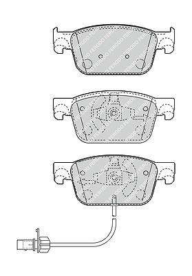 Ferodo Bremsbelagsatz, Scheibenbremse [Hersteller-Nr. FDB4871] für Audi von FERODO