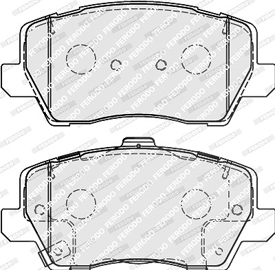 Ferodo Bremsbelagsatz, Scheibenbremse [Hersteller-Nr. FDB5037] für Kia von FERODO