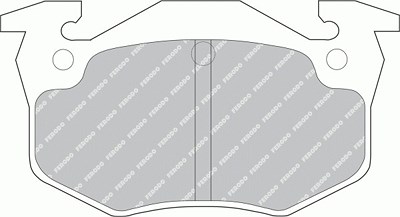 Ferodo Bremsbelagsatz, Scheibenbremse [Hersteller-Nr. FDB558] für Citroën, Peugeot, Renault von FERODO