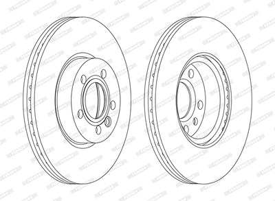 Ferodo Bremsscheibe [Hersteller-Nr. DDF1160C] für Ford, Seat, VW von FERODO