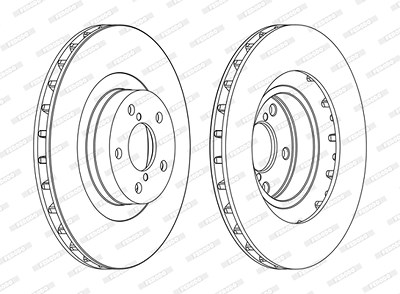 Ferodo Bremsscheibe [Hersteller-Nr. DDF1175C] für Subaru von FERODO