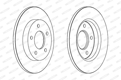 Ferodo Bremsscheibe [Hersteller-Nr. DDF1420C] für Mazda von FERODO
