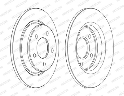 Ferodo Bremsscheibe [Hersteller-Nr. DDF1546C] für Mazda von FERODO