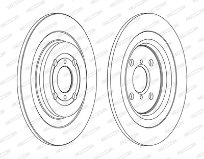 Ferodo Bremsscheibe [Hersteller-Nr. DDF1588C] für Daihatsu, Toyota von FERODO