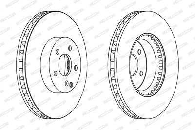 Ferodo 1x Bremsscheibe [Hersteller-Nr. DDF1692C-1] für Mercedes-Benz von FERODO