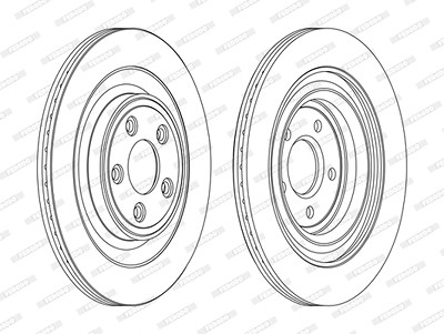 Ferodo Bremsscheibe [Hersteller-Nr. DDF1703C] für Daimler, Jaguar von FERODO