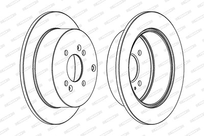 Ferodo 1x Bremsscheibe [Hersteller-Nr. DDF1794C-1] für Hyundai, Kia von FERODO