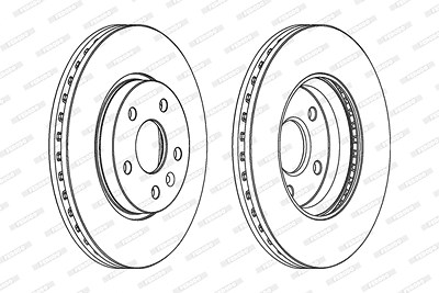 Ferodo Bremsscheibe [Hersteller-Nr. DDF1869C] für Chevrolet, Opel von FERODO