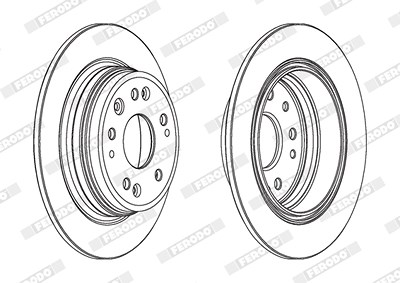 Ferodo Bremsscheibe [Hersteller-Nr. DDF1933] für Honda von FERODO