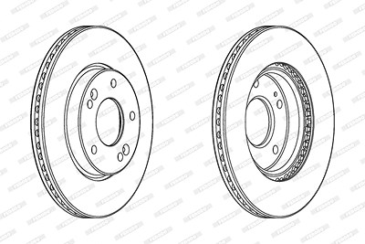 Ferodo Bremsscheibe [Hersteller-Nr. DDF2187C] für Hyundai, Kia von FERODO