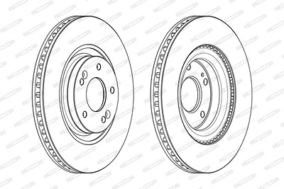 Ferodo Bremsscheibe [Hersteller-Nr. DDF2199C] für Hyundai, Kia von FERODO