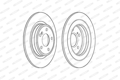 Ferodo Bremsscheibe [Hersteller-Nr. DDF2486C] für Mercedes-Benz von FERODO