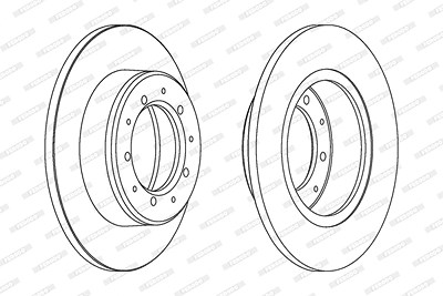 Ferodo Bremsscheibe [Hersteller-Nr. DDF283C] für Land Rover von FERODO