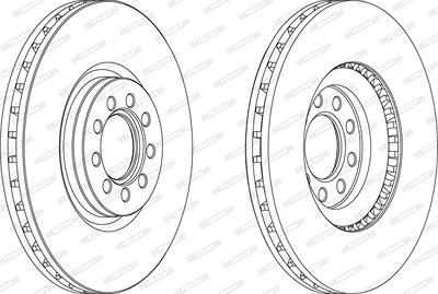 Ferodo 1x Bremsscheibe [Hersteller-Nr. FCR317A] für Iveco von FERODO