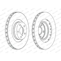 Bremsscheiben FERODO DDF1175C vorne, belüftet, 2 Stück von Ferodo